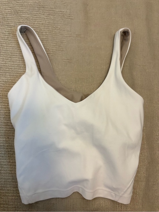 lululemon athletica Tops - lululemon athletica Cream Scoop Neck Tank